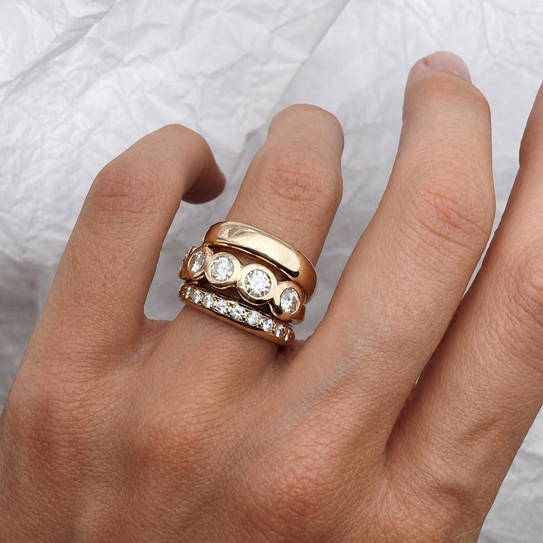 Bague Déclaration Audacieuse Zenith Doré