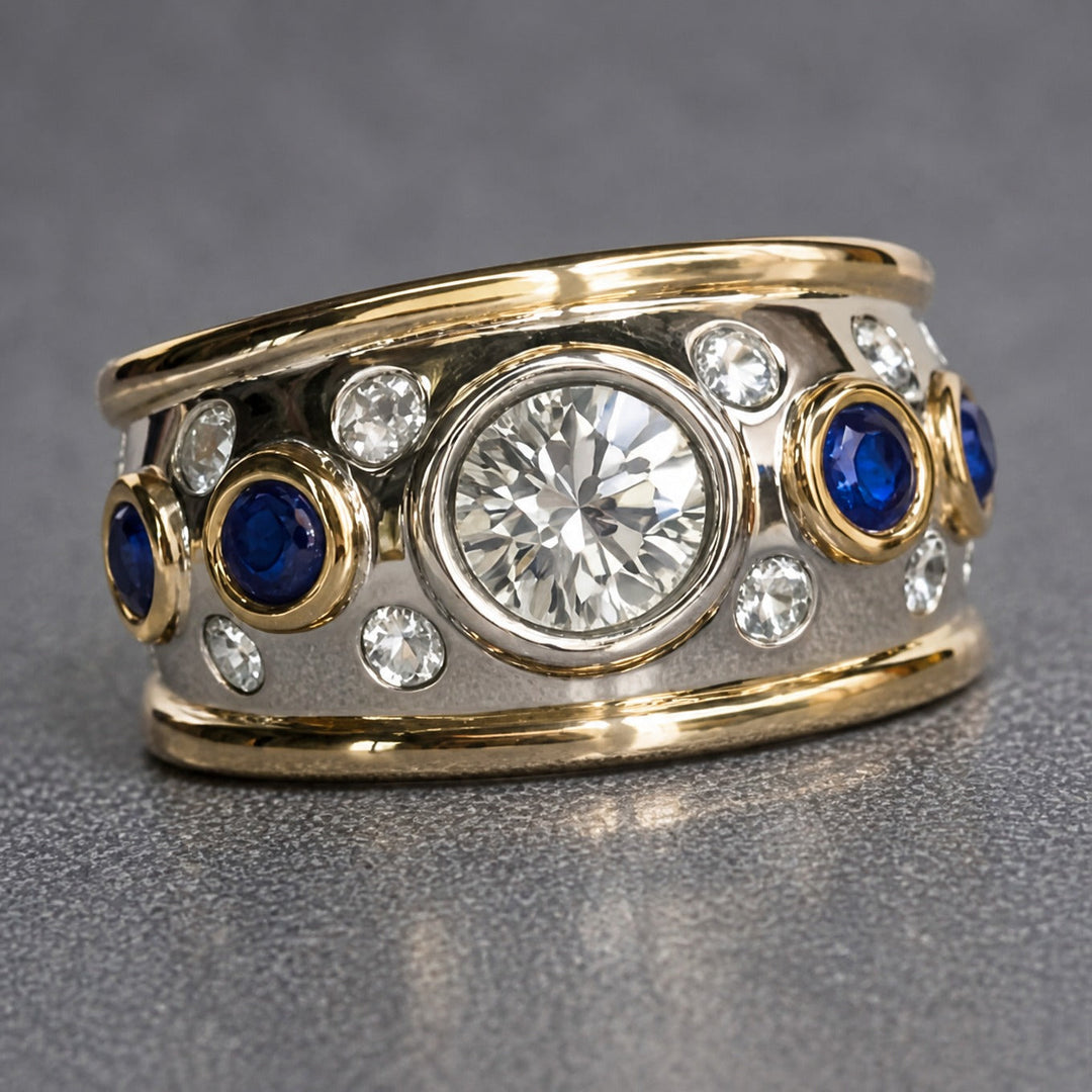Bague Vintage en Zircon Cubique Sertie