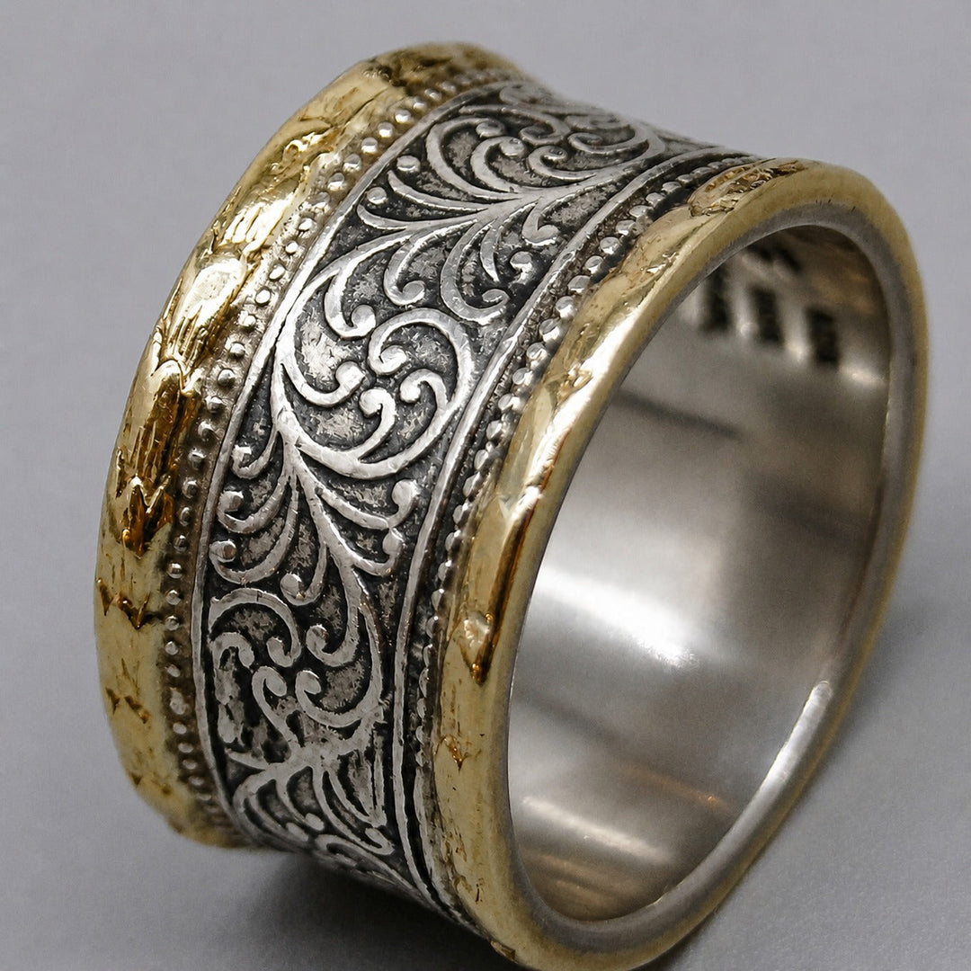 Bague Couronne Bicolore