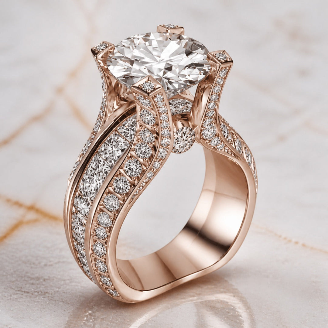 Bague Déclaration Cristal Luxe
