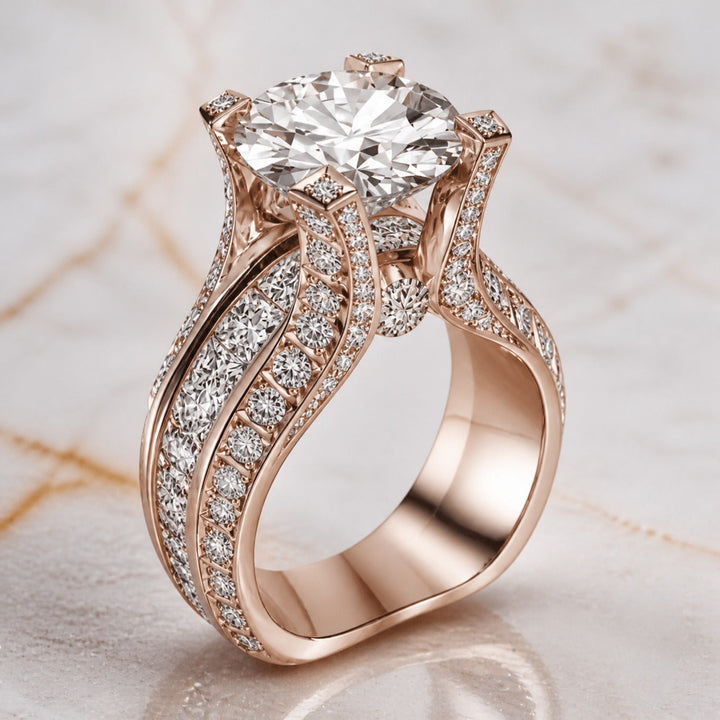 Bague Déclaration Cristal Luxe