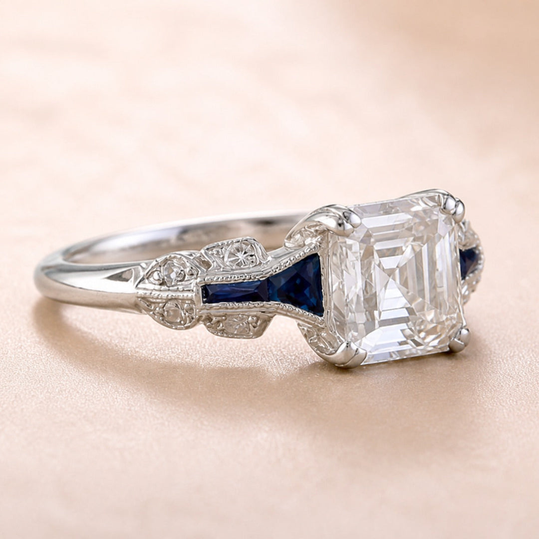Bague Héritage en Bleu Royal