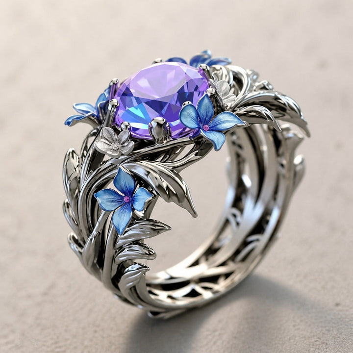 Heritage Lavender Flower Ring