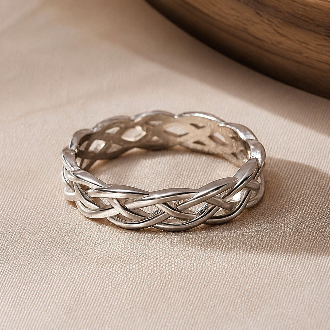 Bague en Argent Tressée