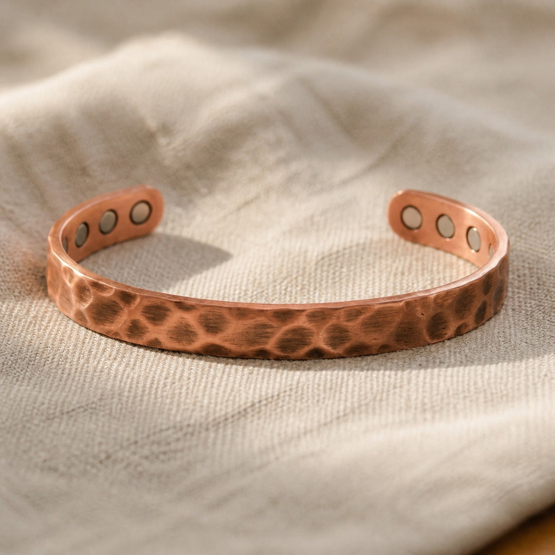 Bracelet en cuivre Heritage Rainuré