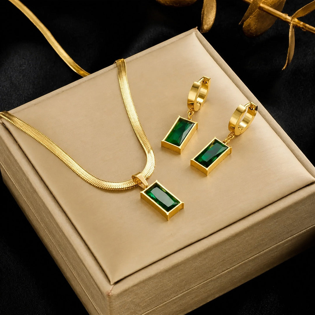Ensemble de Luxe Émeraude Saule