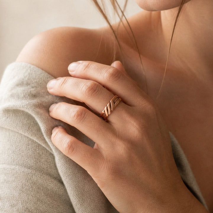 Bague en cuivre des marais