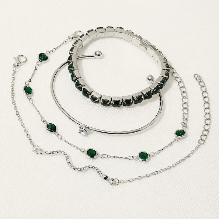 Bracelet Vintage en Émeraude