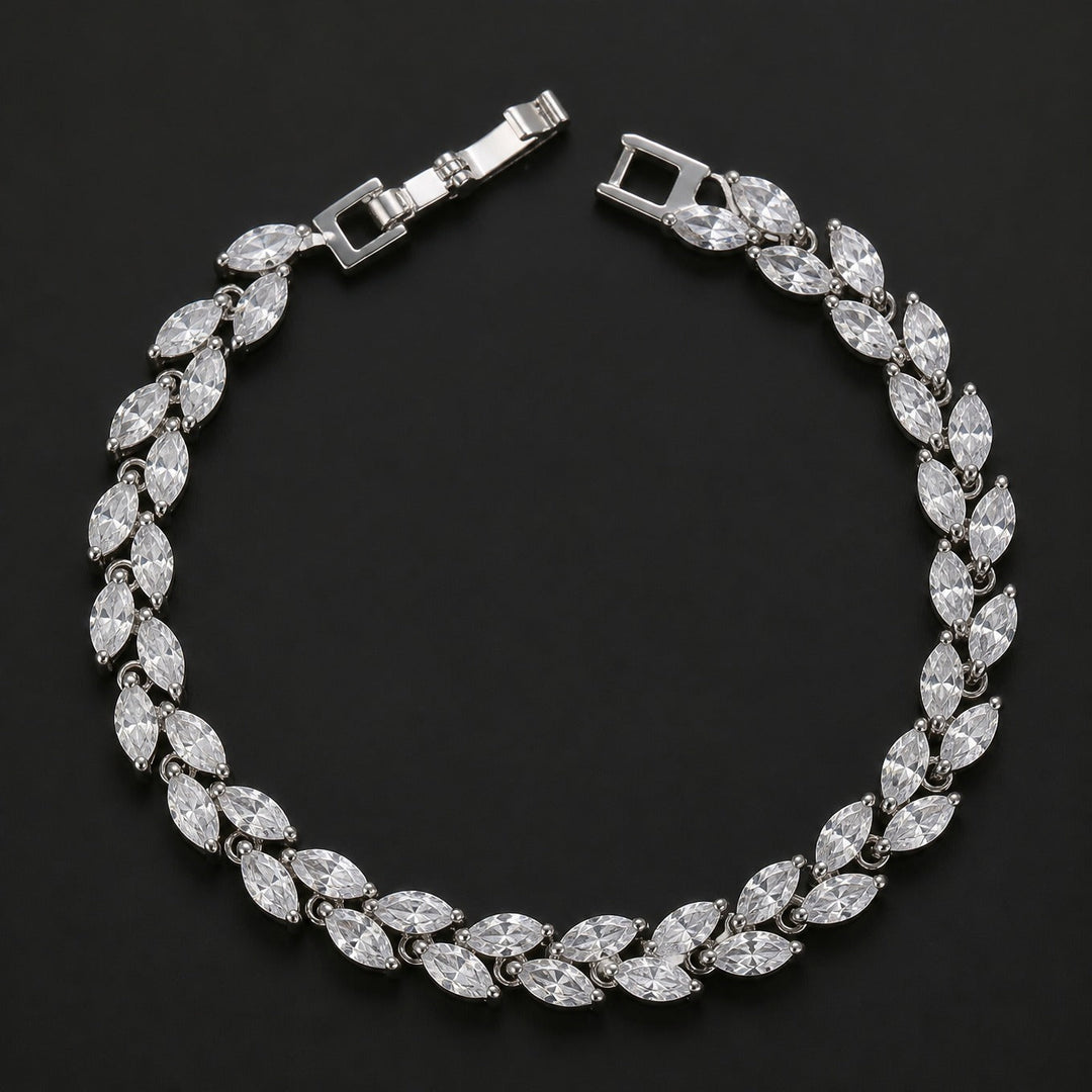 Bracelet Charme en Forme de Feuille de Blé