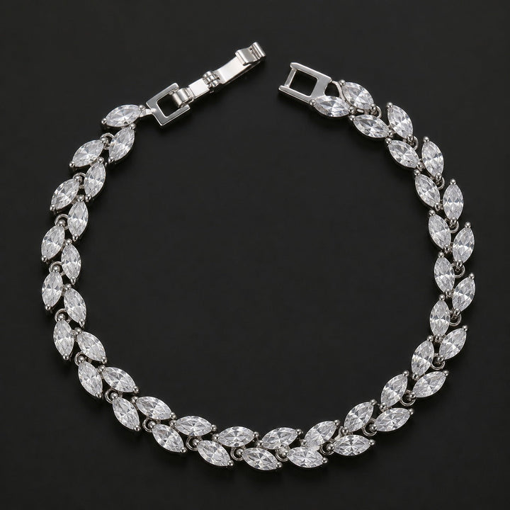 Bracelet Charme en Forme de Feuille de Blé