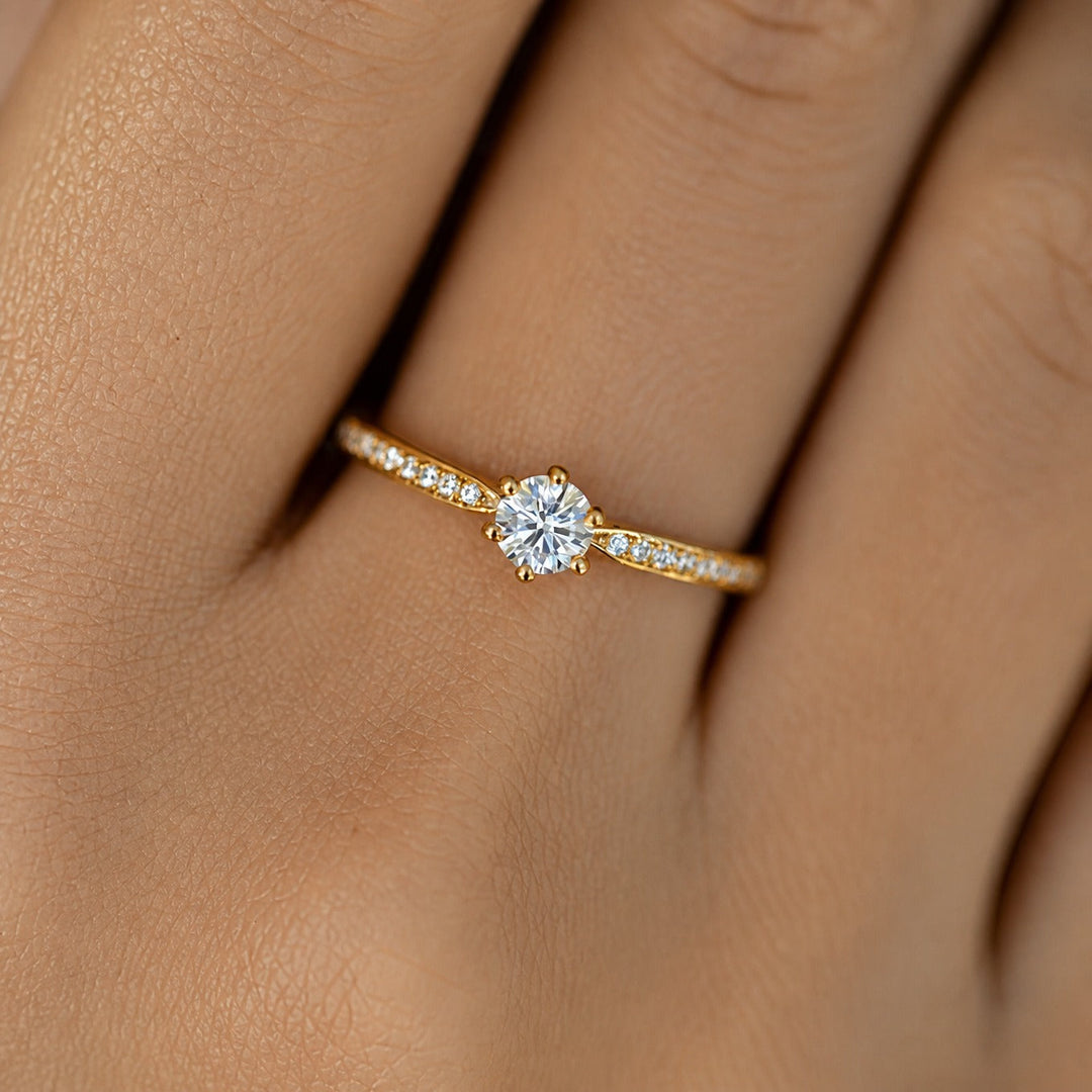 Bague en Zircon à Brillance Éternelle