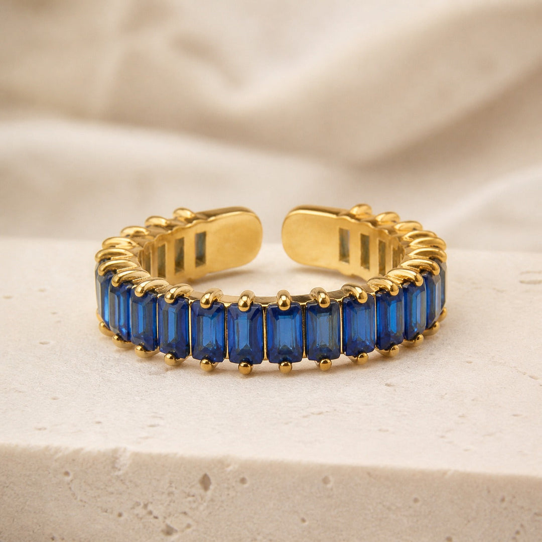Bague en or ornée d&