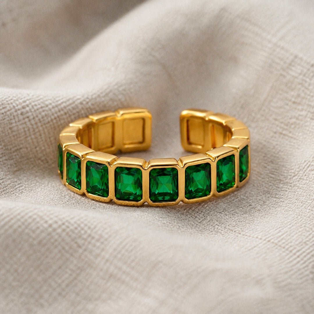 Bague Silhouette Émeraude