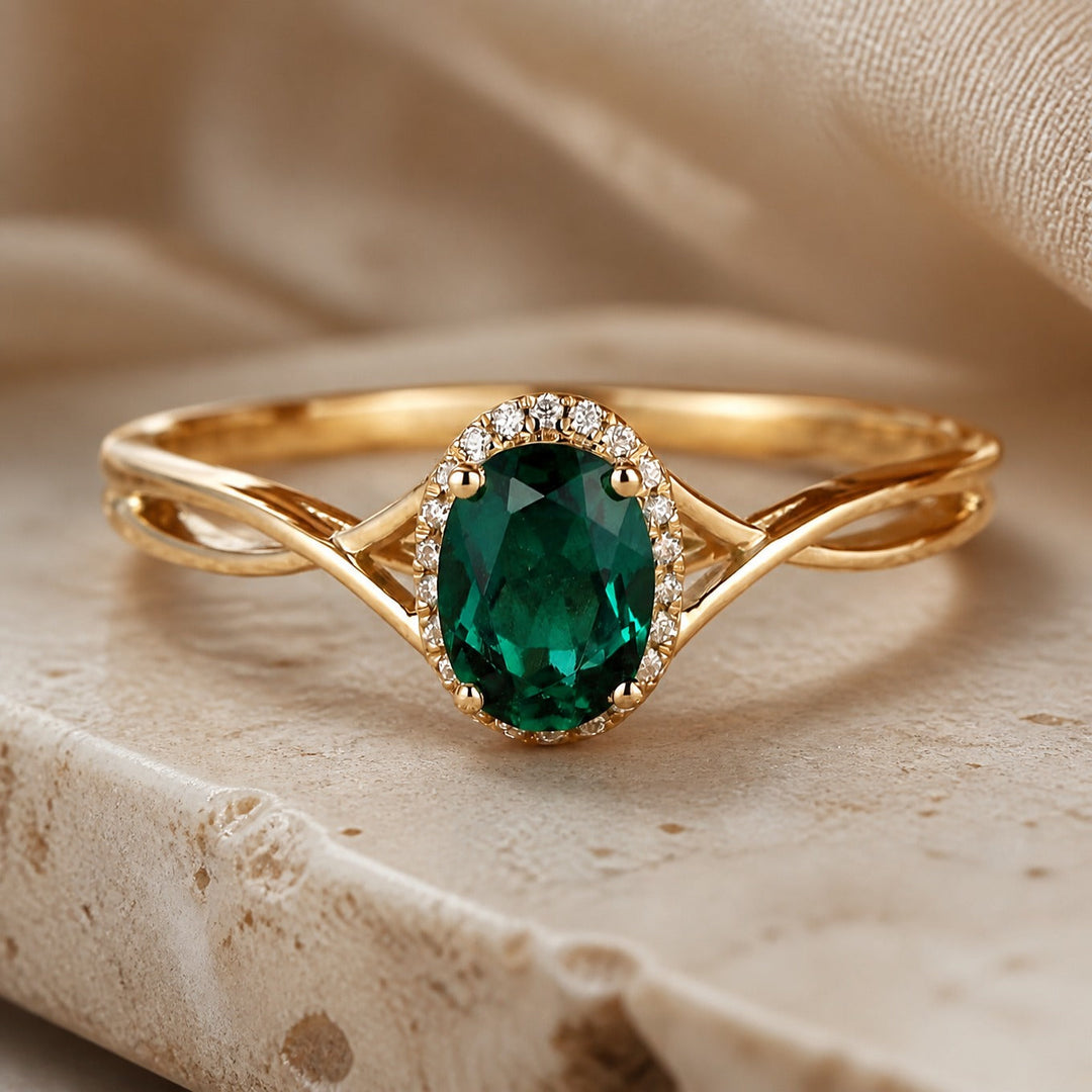 Bague Émeraude Éternelle