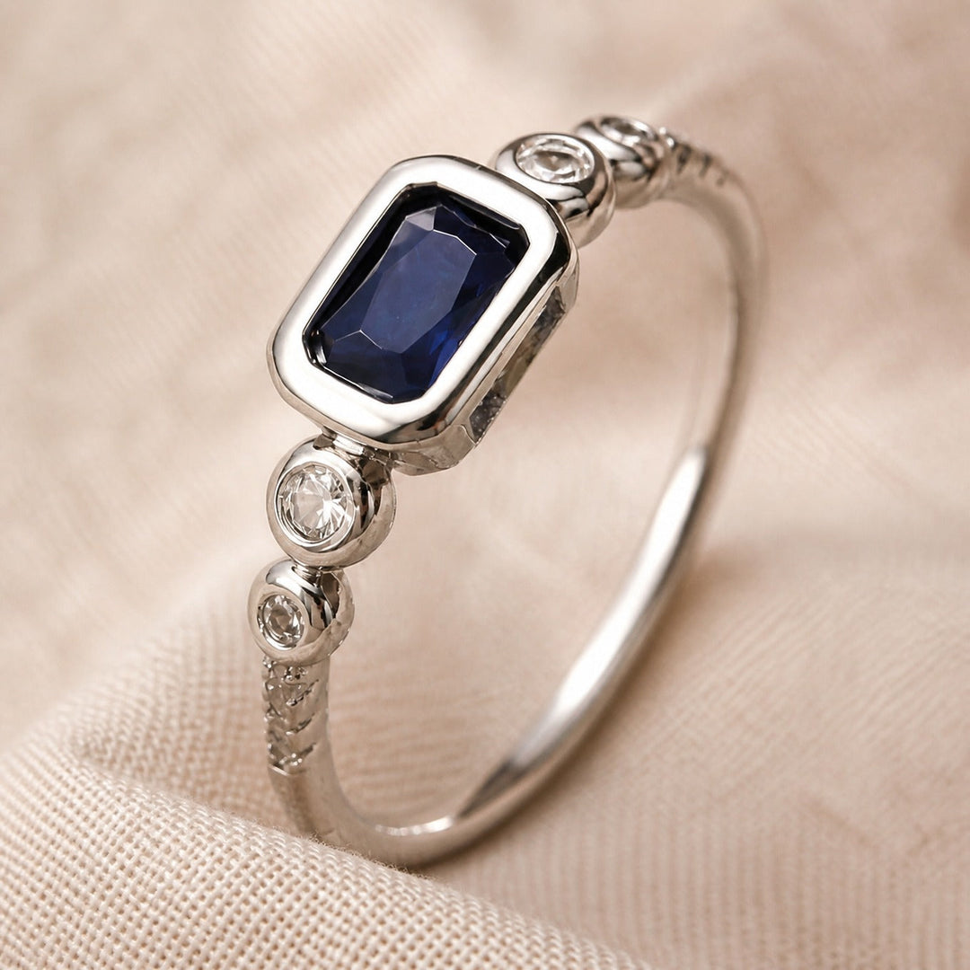 Bague Vintage Déclaration en Saphir