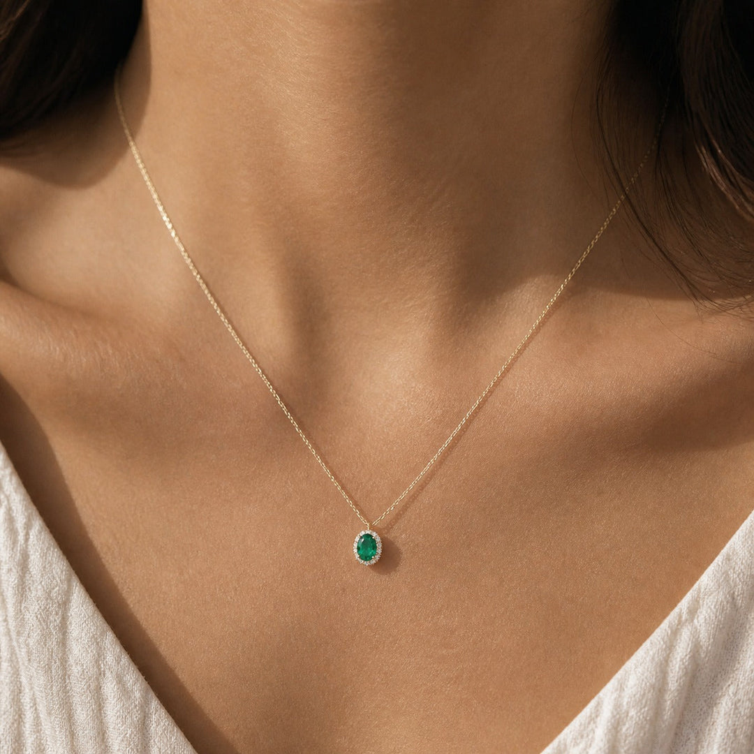Pendentif en Émeraude Essence