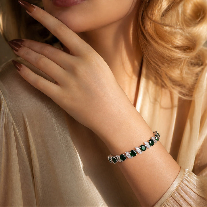 Bracelet de Tennis Émeraude Zenith