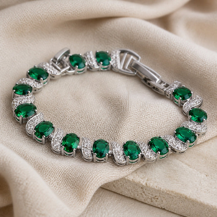 Bracelet de Tennis Émeraude Zenith