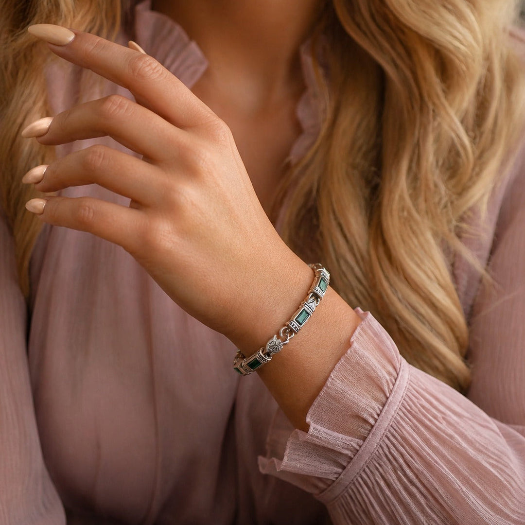 Bracelet de tennis Sérénade Émeraude