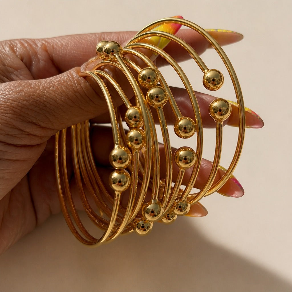 Ensemble de Bracelets en Or Royal