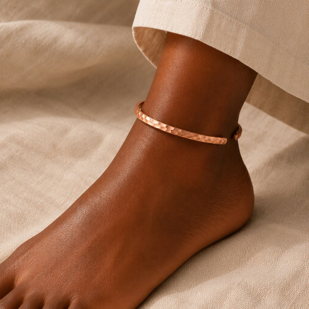Bracelet de cheville en cuivre avec charme Harbor