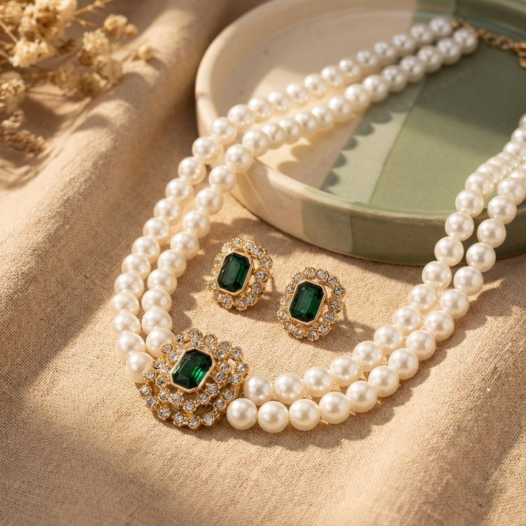 Ensemble de collier en perles d&