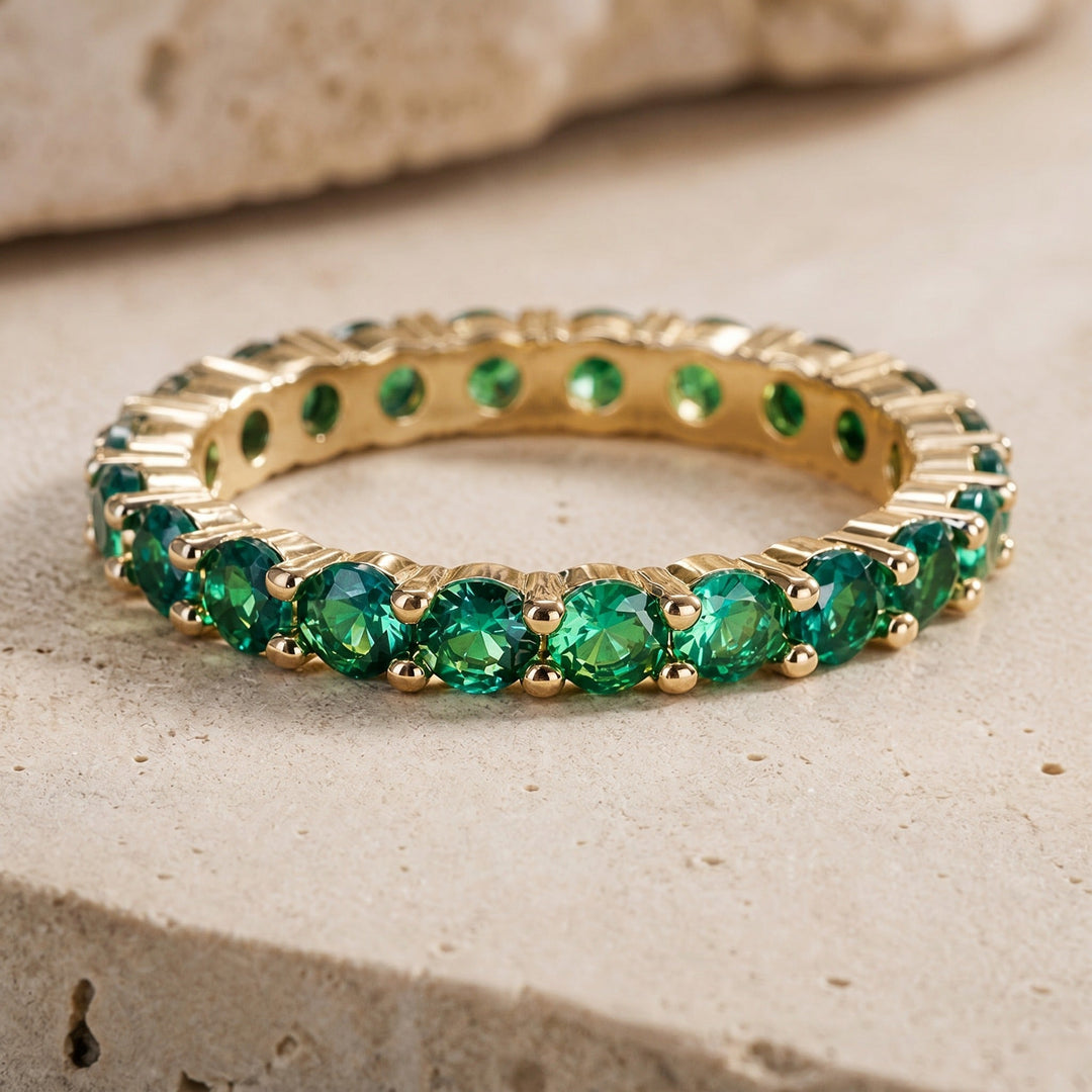Bague Infini en Émeraude