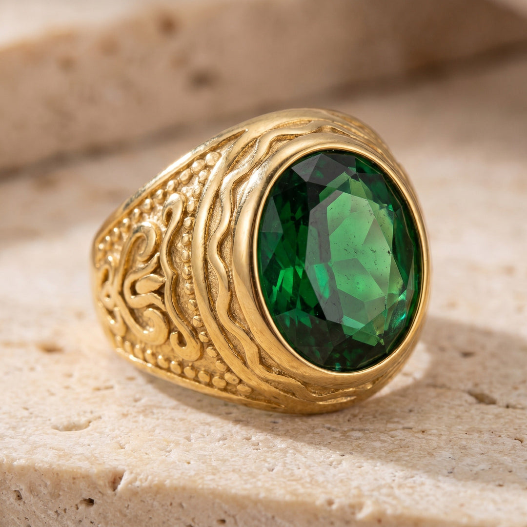 Bague en Or Héritage Windsor avec Émeraude