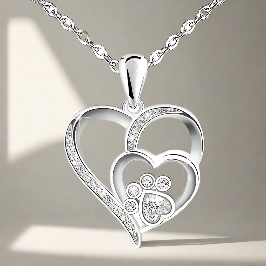 Collier Délicat Pattes de Coeur