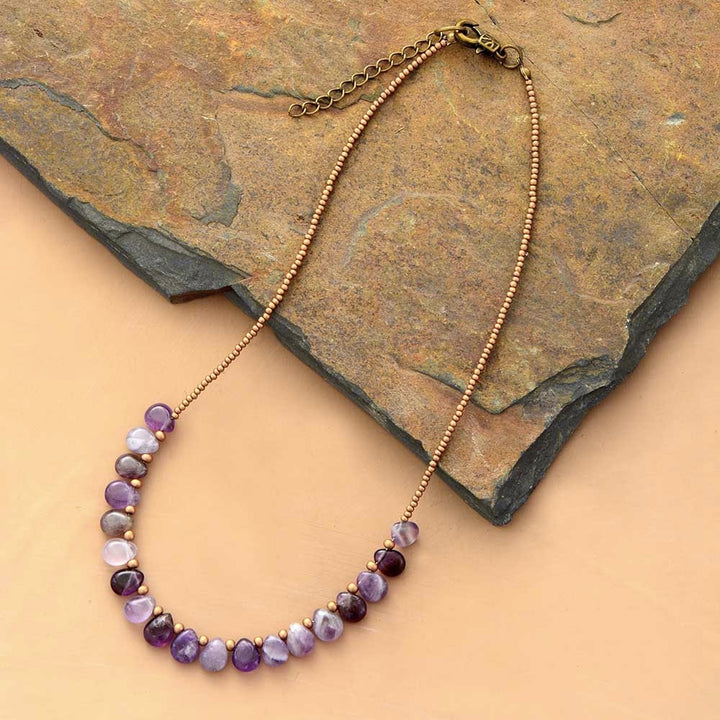 Collier en Améthyste Esprit Aimant