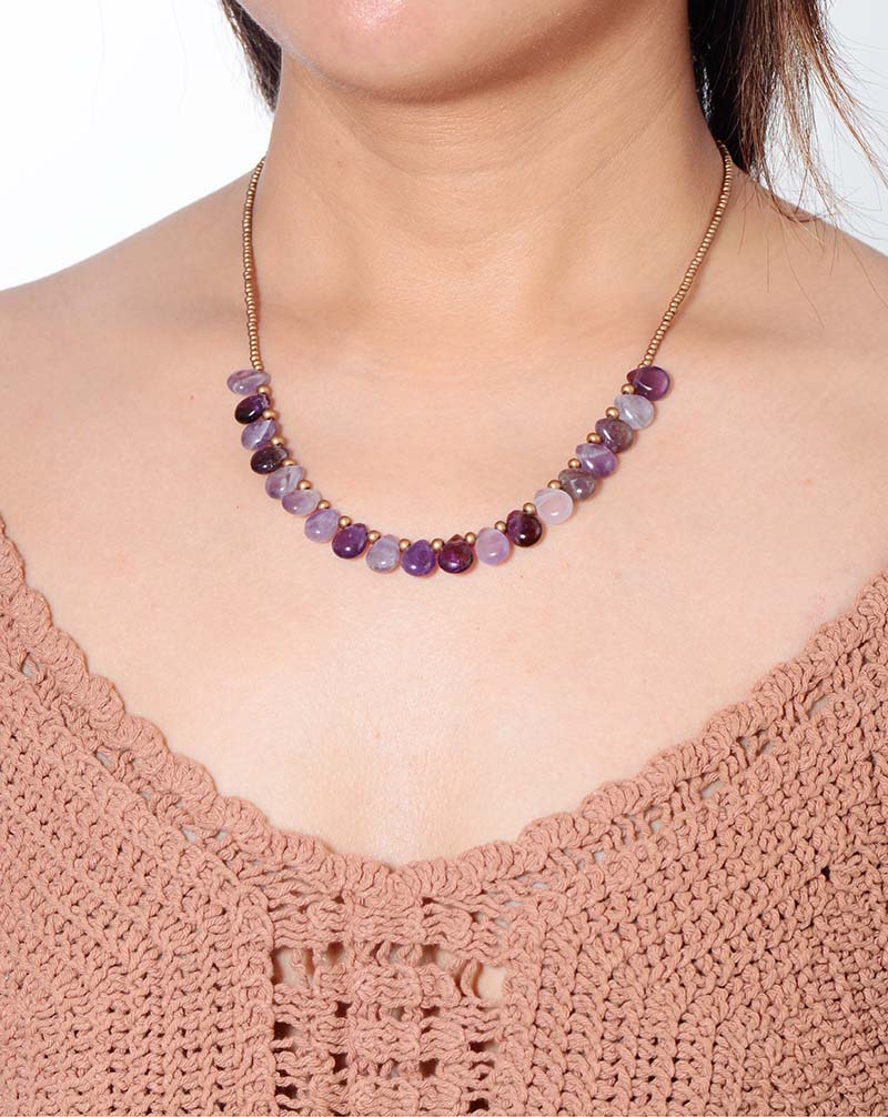 Collier en Améthyste Esprit Aimant