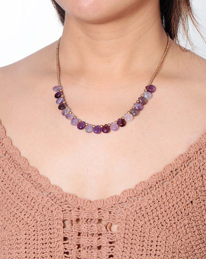 Collier en Améthyste Esprit Aimant