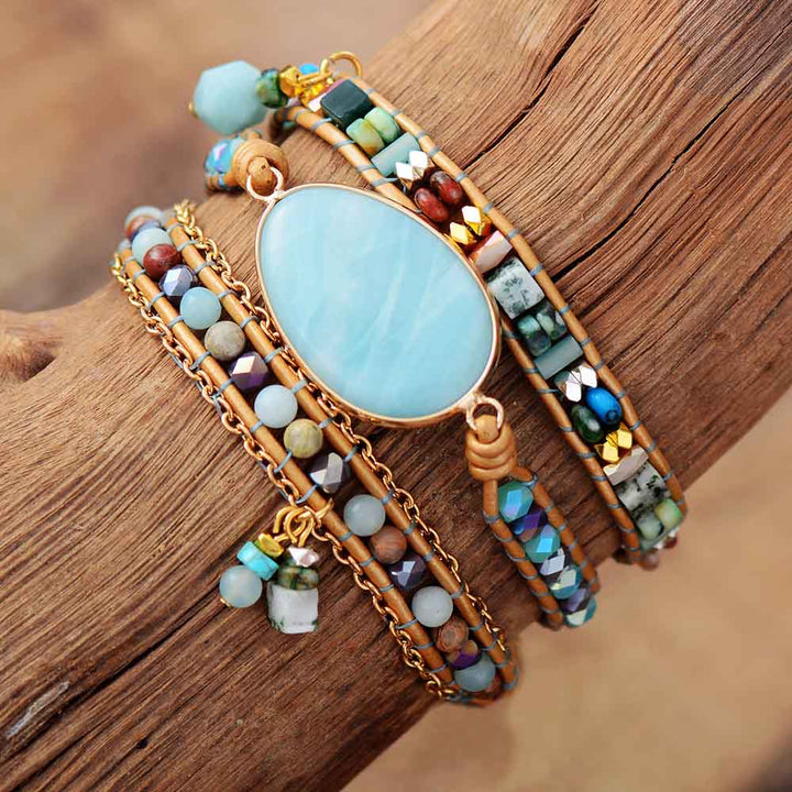 Bracelet en Amazonite Naturelle