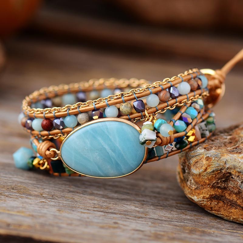 Bracelet en Amazonite Naturelle