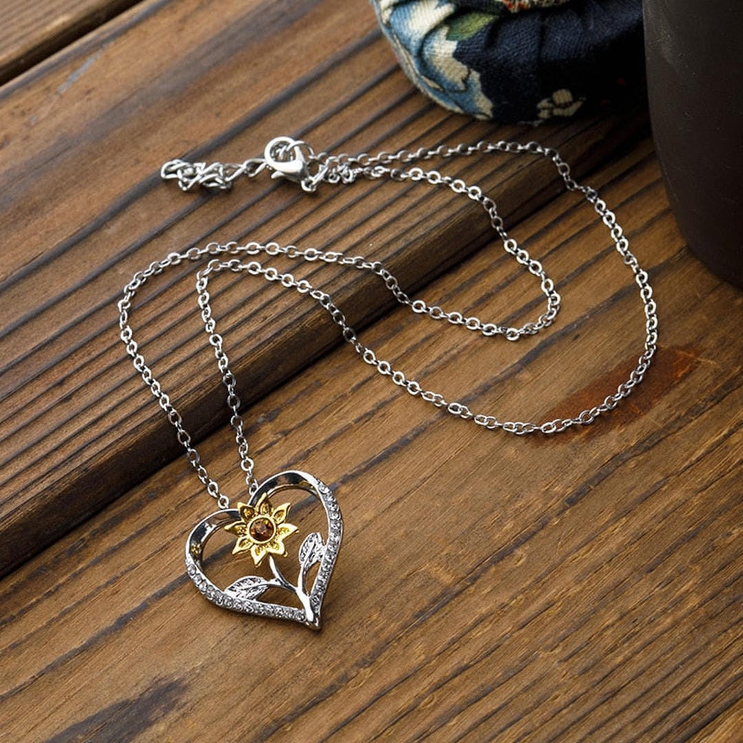 Collier Cœur de Tournesol