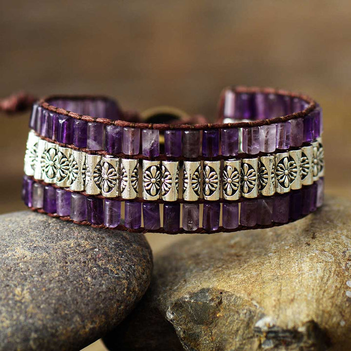 Bracelet en Améthyste Ancienne