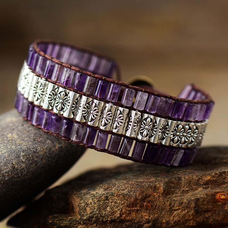 Bracelet en Améthyste Ancienne