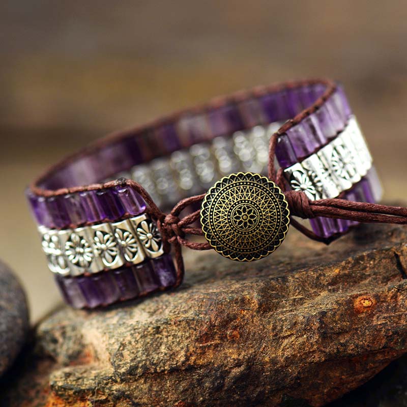 Bracelet en Améthyste Ancienne