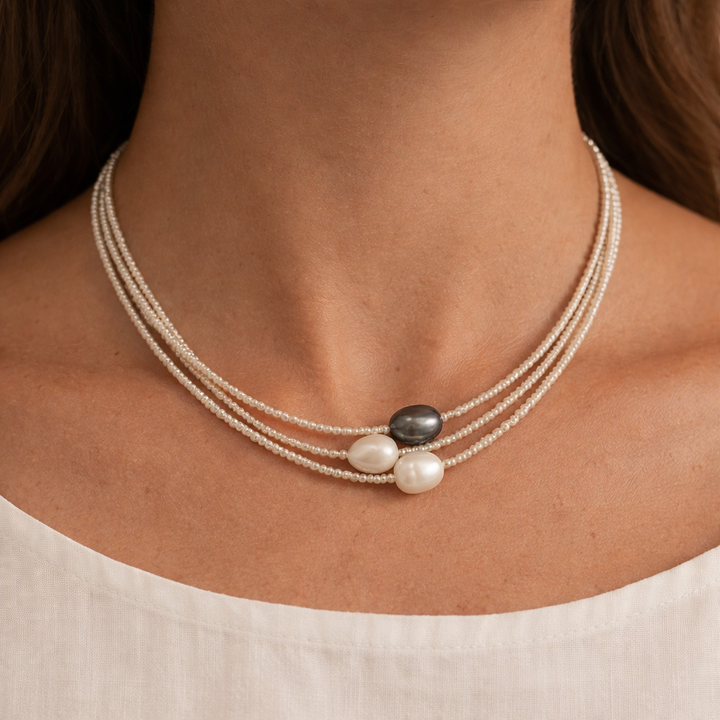 Collier Vintage en Perles d&