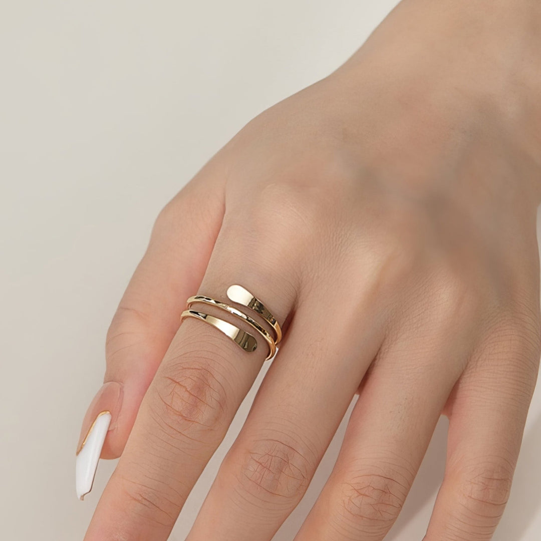 Bague Cuff Martelée Trendy Solace