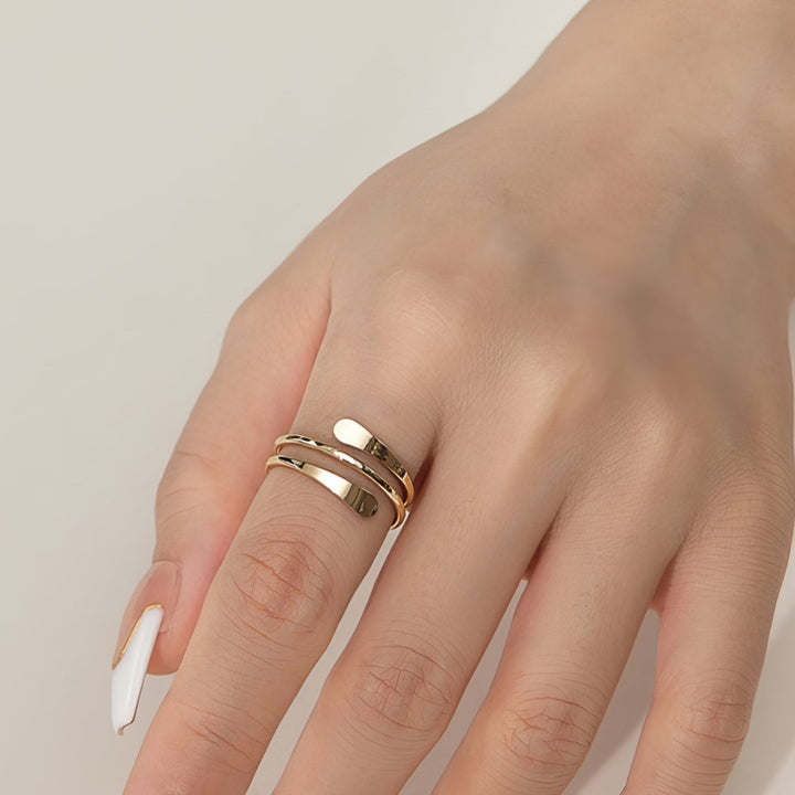 Bague Cuff Martelée Trendy Solace