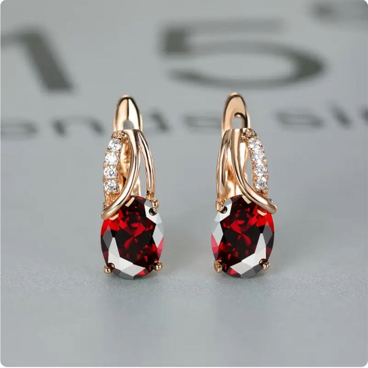 Veressa Ruby Red Earrings