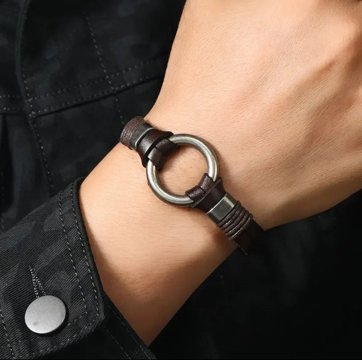 Bracelet Vintage Boho à Double Cercle