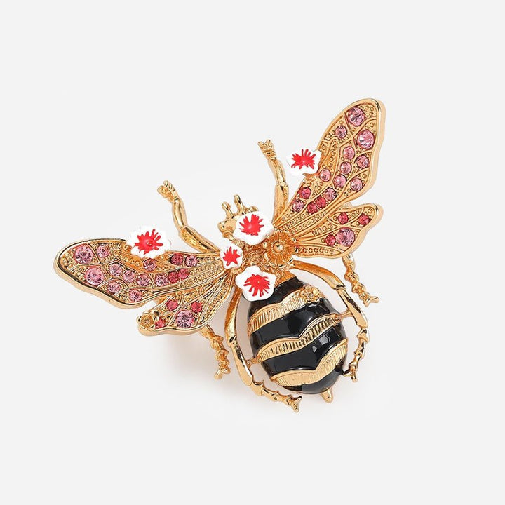 Broche Abeille Jardin de Roses
