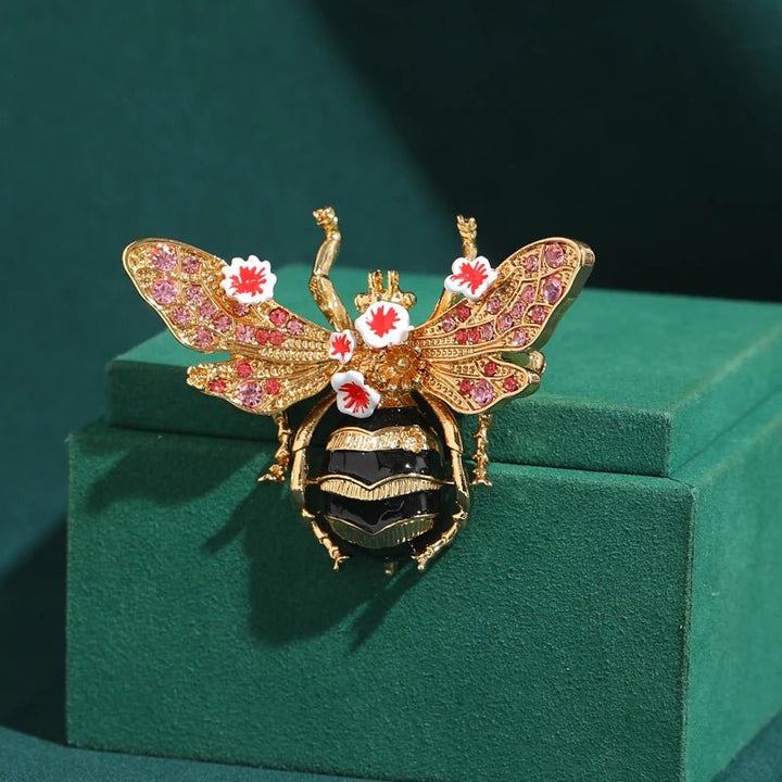 Broche Abeille Jardin de Roses