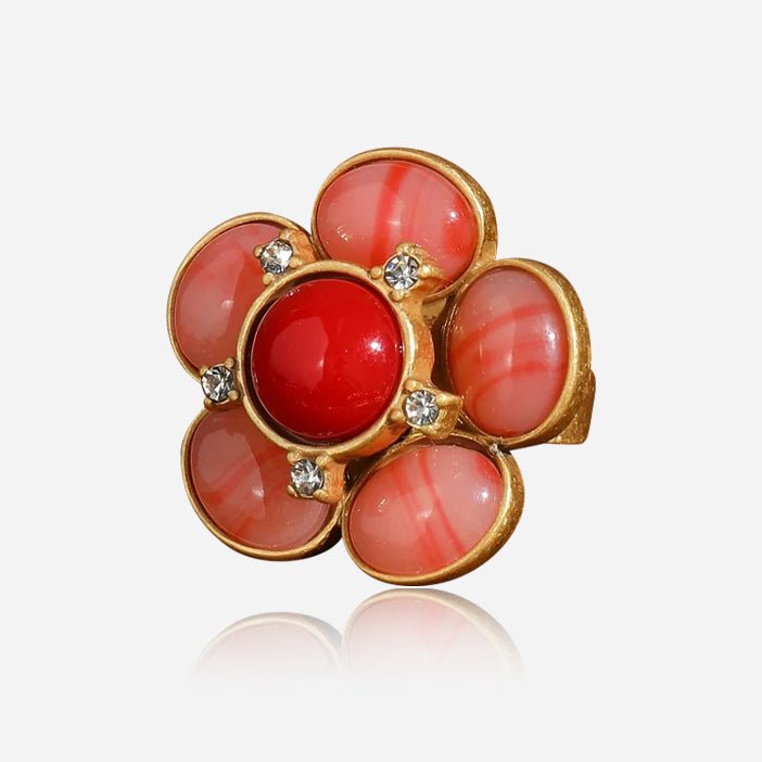 Bague Halo Rosé Jardin