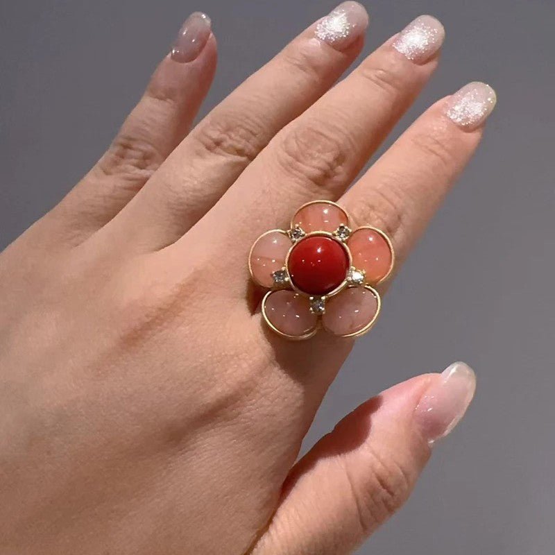 Bague Halo Rosé Jardin