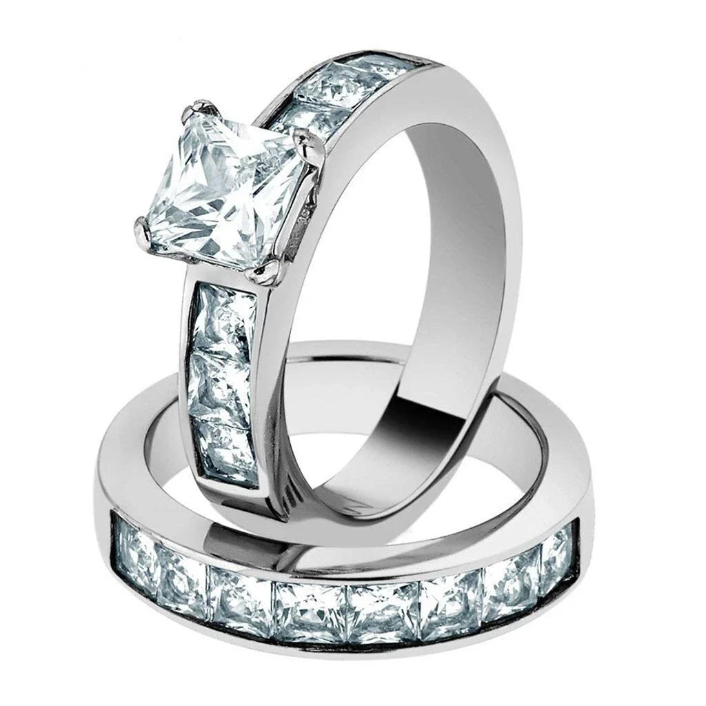 Bague Vintage en Argent avec Cristal