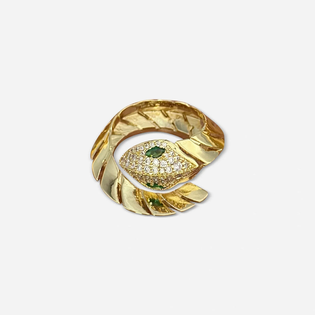 Bague Serpent Enlacé