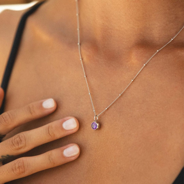 Collier en Pierre Précieuse Cercle Éclatant